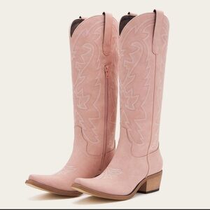 Pink cowboy boots
